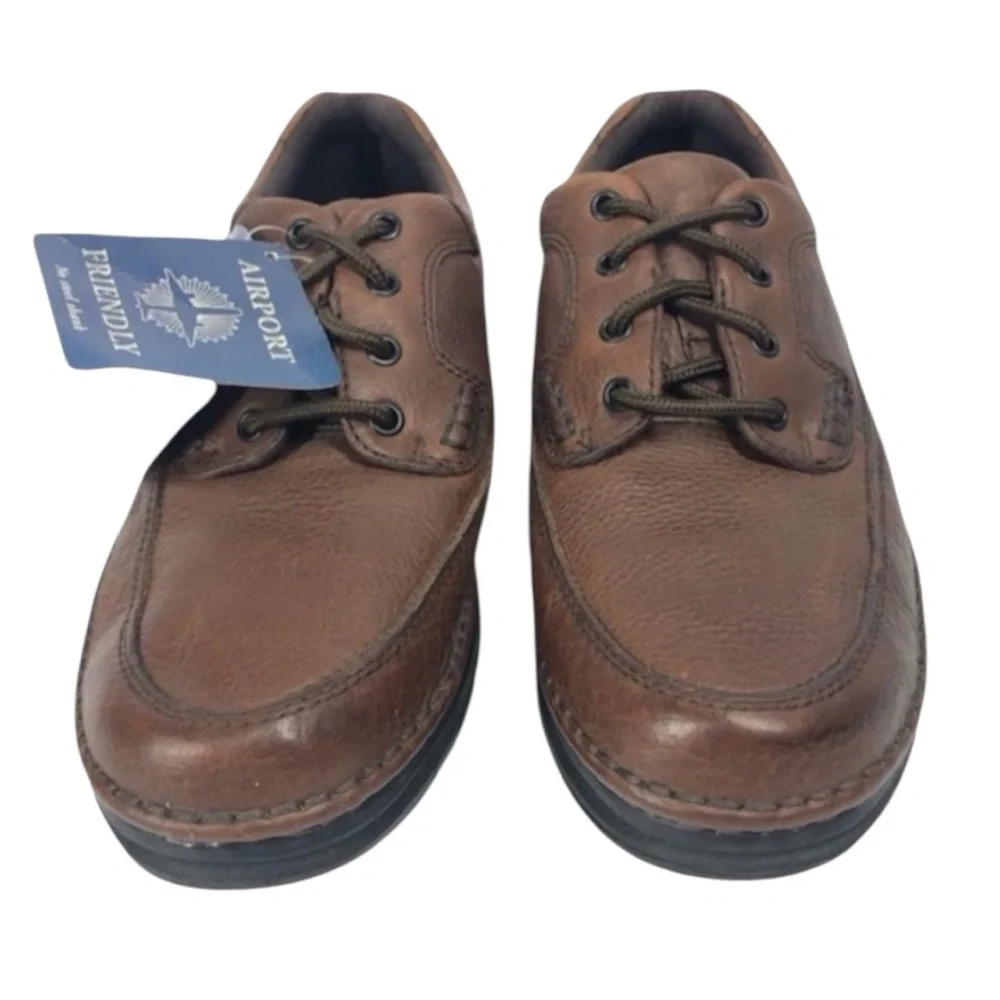 Nunn Bush Brown Leather Oxford Shoes Mens 10M Casual Dress Comfort